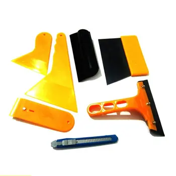 

Car 3K Film Diy Tool 7 Piece Set High Temperature Resistant Soft Scraper Hf-56 Seven-Piece Set Yellow