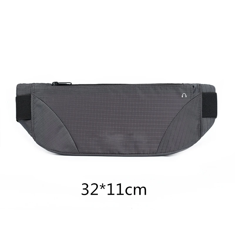 Grey Running Bag Vilead, водонепроницаемая полиэфирная спортивная сумка для бега, унисекс, фитнес, поясная сумка для мужчин и женщин, уличная, для кемпинга, пешего туризма, скрытая сумка для хранения - Цвет: Grey Running Bag