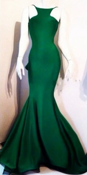 Зеленый Новое поступление; элегантные длинные вечерние платья; vestido de noiva; торжественное платье; пикантные атласные платья для выпускного с открытой спиной - Цвет: Зеленый