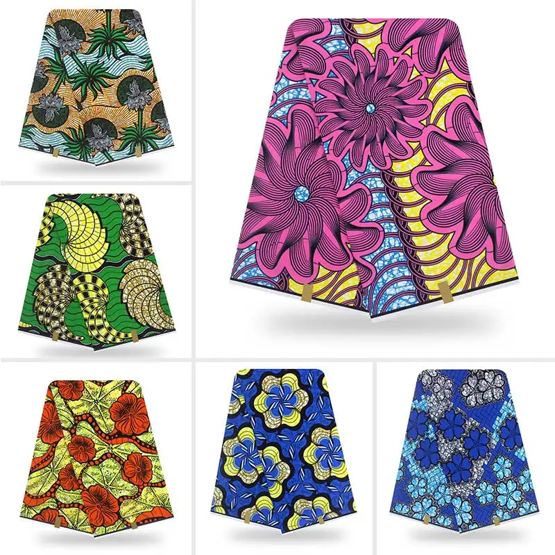 Настоящий настоящий гарантированный настоящий голландский воск высокого качества pagne ducth Голландский Настоящий 6 ярдов африканская Анкара швейная ткань Y01