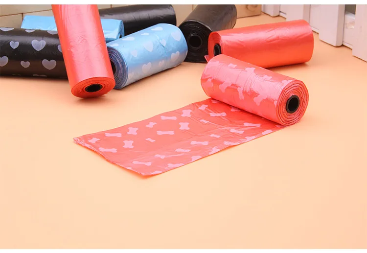 one roll bag 1 шт. корм для питомцев, собаки для промо-акций Портативный мешок для сбора отходов домашних животных диспенсер с мешок для мусора рулон на открытом воздухе собак мусорное ведро моющие средства - Цвет: one roll bag