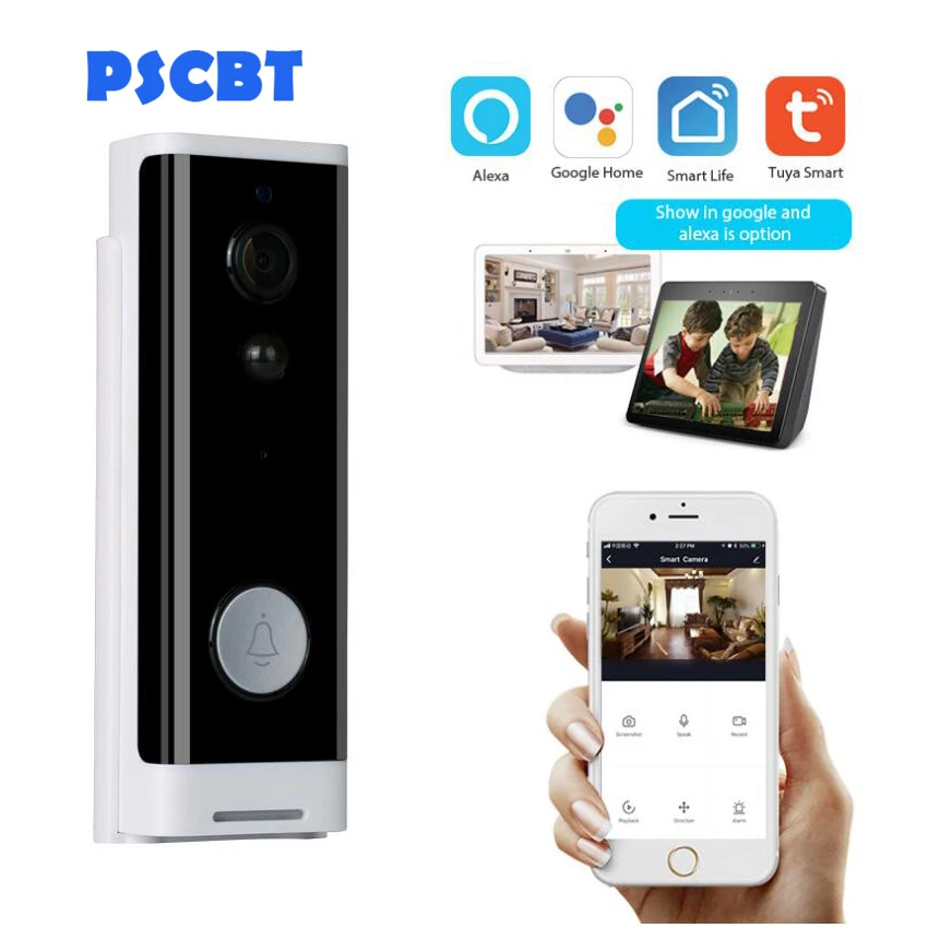  Tuya Smart Video Doorbell 1080P WiFi Video Intercom APP Remote Control Wireless Door Bell Camera Al