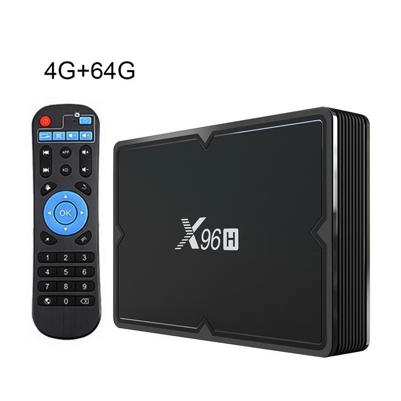 4G 64G X96h ТВ приставка Мини Android 9,0 Смарт ТВ приставка 4 Гб ОЗУ 64 Гб четырехъядерный двойной Wifi магазин 6K ТВ приставка - Цвет: 4G 64G