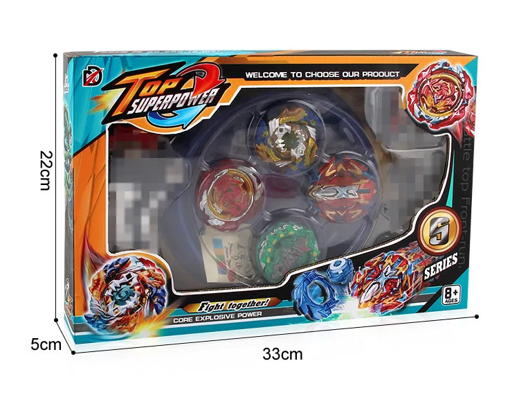 XD168-11 Beyblade сплав Спиннер 4 в одном наборе B122 B48 B117 B121 с ручкой передатчик