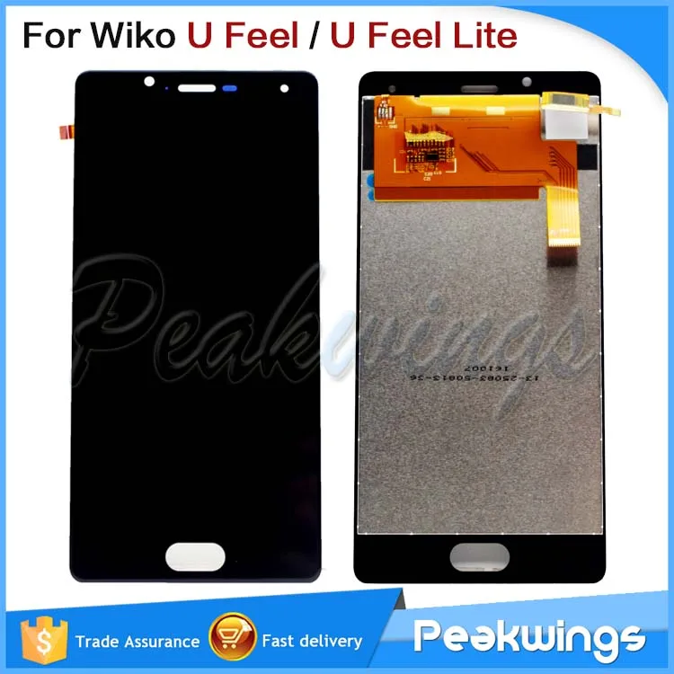 

100% Tested LCD For Wiko U Feel LCD Screen Display Touch Screen Digitizer Assembly For Wiko U Feel Lite LCD