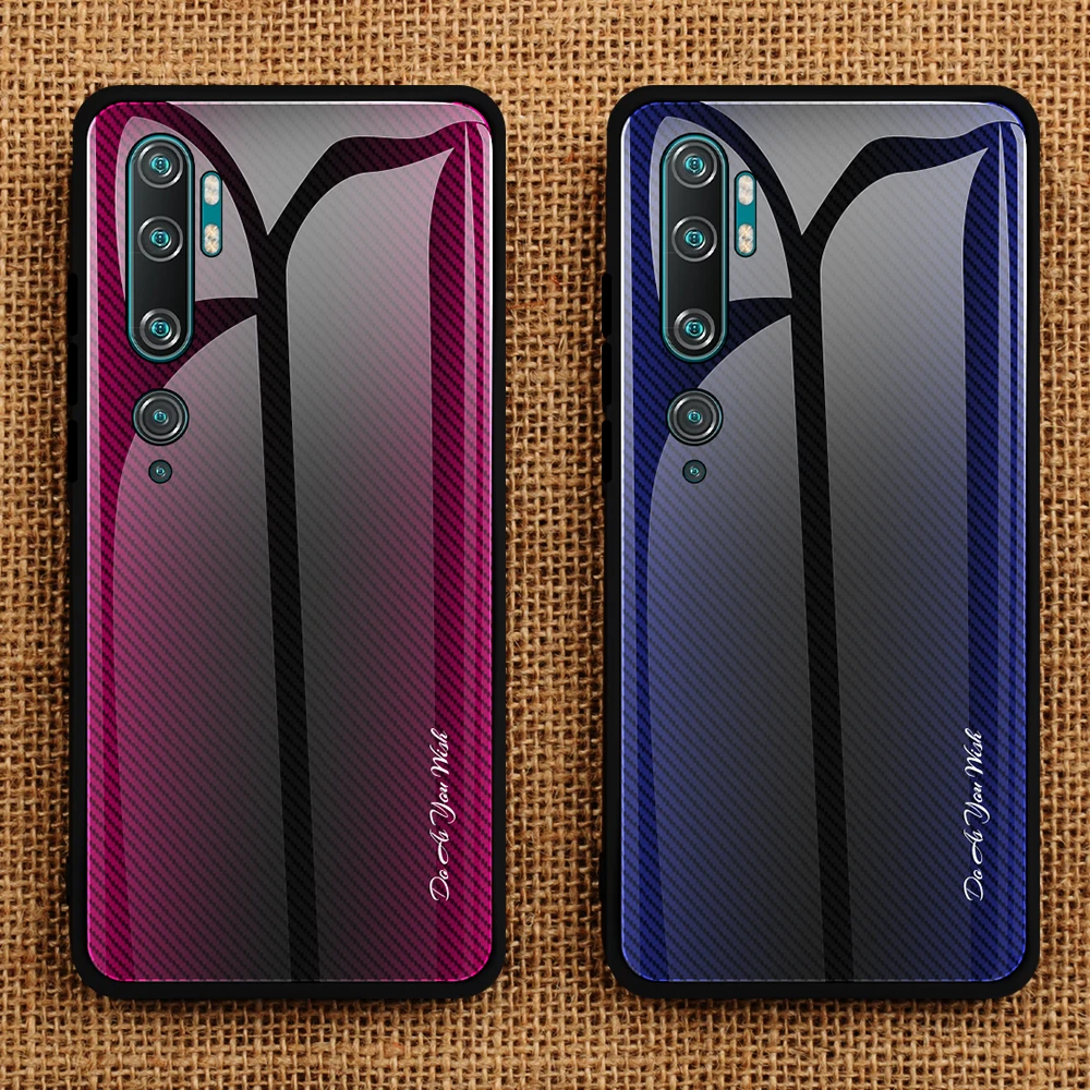 Для Xiaomi Mi CC9 Pro Чехол из закаленного стекла с градиентом для Xiaomi Mi Note 10 Pro Чехол