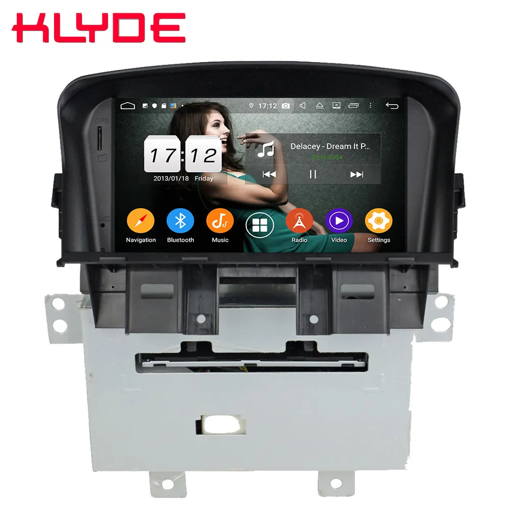 Klyde 4G wifi Android 9,0 Восьмиядерный 4 Гб ОЗУ 64 Гб ПЗУ DSP BT автомобильный dvd-плеер Стерео gps ГЛОНАСС для Chevrolet Cruze 2008
