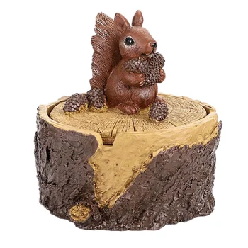 

Outdoor Ashtrays, Farmhouse Style Cute Animal Resin Ashtray with Lid for Home and Garden