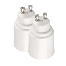 GU10 штыревой к E27 Женский базовый светильник лампы адаптер GU10 к E27 конверсия лампы держатель адаптер подходит для любого напряжения