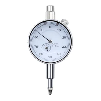 

1* High Precision Dial Gauge 0.01mm Shockproof Measuring Instrument Tool Metalworking Dial Indicators Equipment Supply