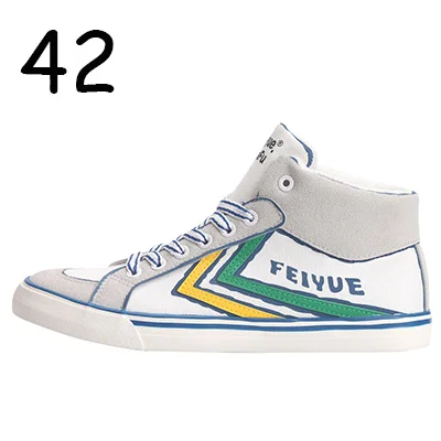 Chiness Feiyue/Обувь для кунг-фу; дышащая парусиновая обувь на плоской подошве; кроссовки для тхэквондо для женщин и мужчин; спортивная обувь для прогулок; боевые искусства; Feiyue - Цвет: Yellow and Green 42