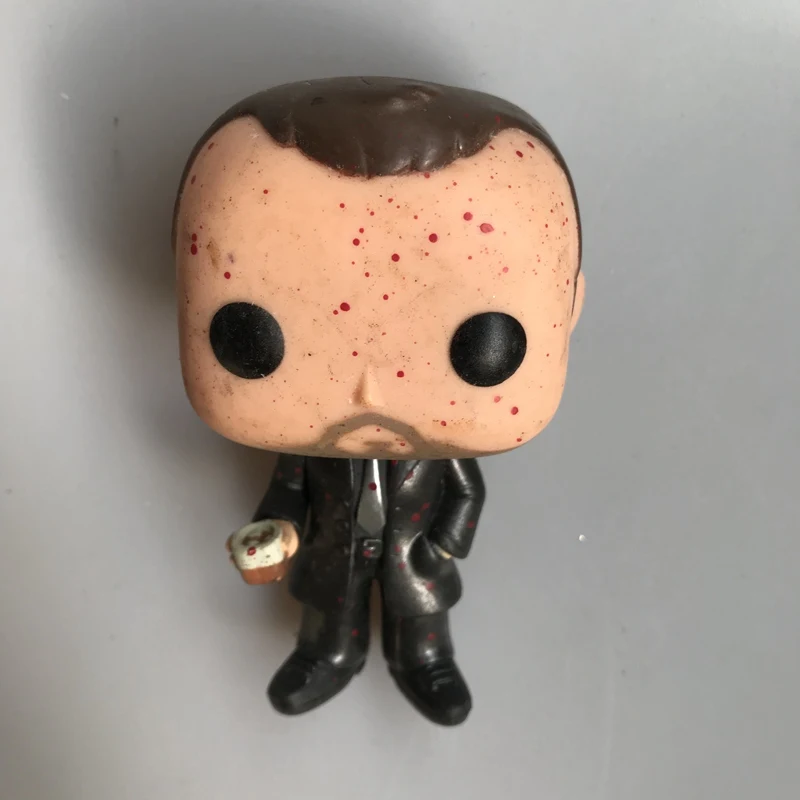 Funko pop Secondhand Сверхъестественное-Crowley Bloody Виниловая фигурка Коллекционная модель свободная игрушка - Цвет: Черный