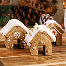 3Pcs Plastic Cookie Cutter Set 3D Christmas Gingerbread House Mould DIY Biscuit Mold Pastry Cake Stamp Baking Tools Cake Molds