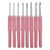 QJH 8pcs/Set Multicolor Knitting Needles Soft Handle Aluminum Crochet Hooks For Knit DIY Crafts Loom Tool 2.5~6.0mm ► Photo 1/6