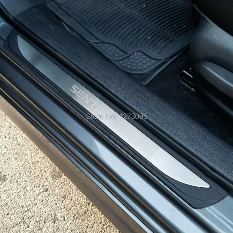 Защитная накладка для Nissan Sentra 2012 2018 2019 2020|door sill guard|stainless steel scuff platescuff plate |