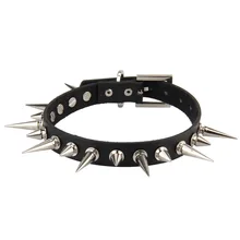 Punk Spiked  Choker Collar with Spikes Rivets Women Men Emo Studded Chocker Necklace Goth Jewelry