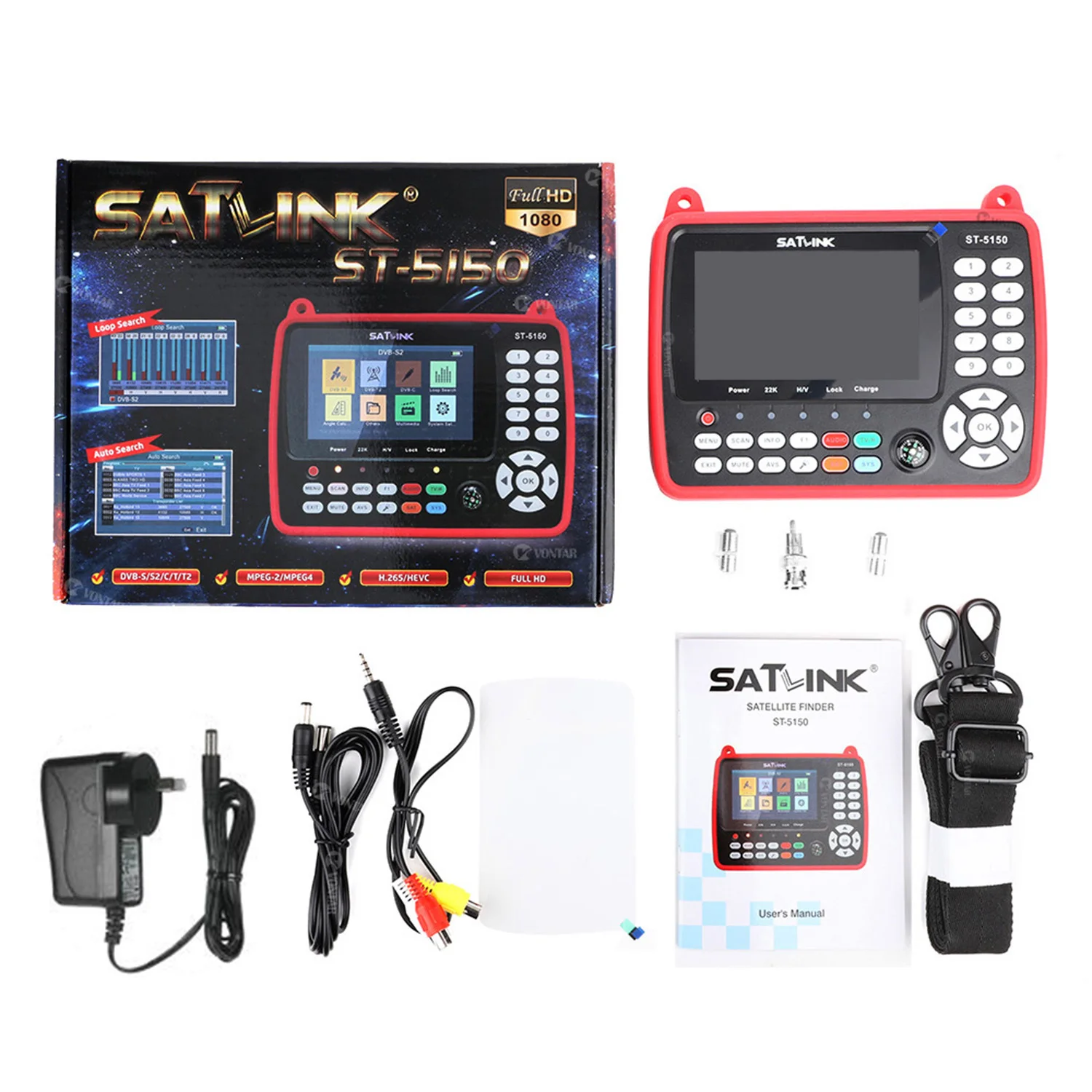 ЖК дисплей ST 5150/T2/C COMBO HD спутниковый прибор для обнаружения ТВ сигнала Цифровой