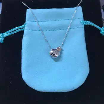 

925 Sterling Silver Seven Star Ladybug necklace. Insects and the world. Personality charm and originality 1:1. Classic micro tag