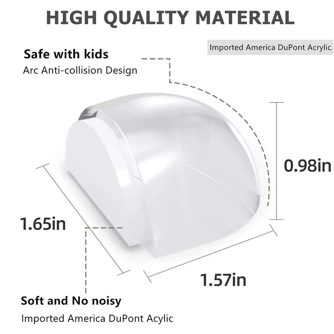 1PC Transparent Self Adhesive Silica Gel Door Stopper Door Handle Buffer Wall Protection Doorknob Bumper Furniture Protective