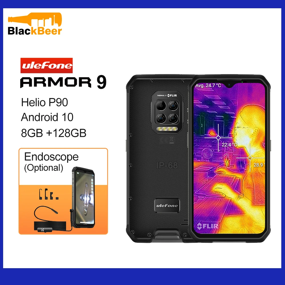 Ulefone Armor 9 Android 10 Mobile Phone Helio P90 Octa Core Smartphone IP68/IP69K Rugged Cellphone Thermal Imaging Camera 6600mA Ulefone Armor 9 Android 10 Mobile Phone Helio P90 Octa Core Smartphone IP68/IP69K Rugged Cellphone Thermal Imaging Camera 6600mA
