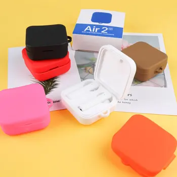 

funda For xiaomi mi AIR2 SE Case candy Headset Silicone case Protection For xiaomi mi air2SE headphone cover with hook