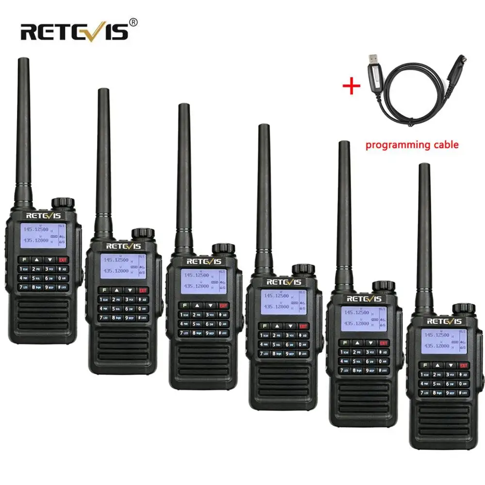 Рация RETEVIS RT87 водонепроницаемая IP67 6 шт. профессиональная радиостанция большого