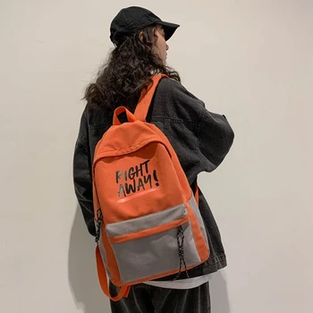 

2020 Patchwork Nylon Backpack Woman Leisure Double Shoulder Pack School Bags for Teenage Girl Boy Student Mochilas Satchel