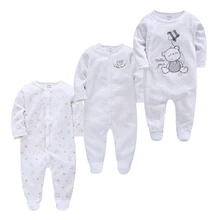 Newborn Sleepers Pijamas Baby-Girl Bebe Boy Cotton Roupas Fille De Soft Breathable 3pcs