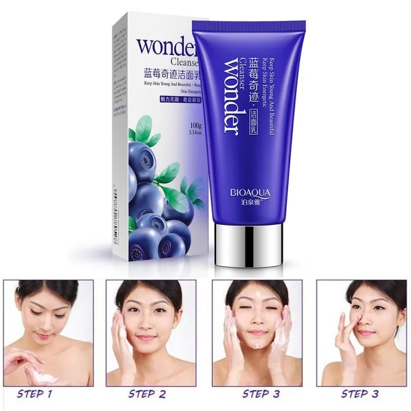 1 шт. Blueberry Miracle Глубокое Очищающее Средство Отбеливающее увлажняющее восстанавливающее Cean поры