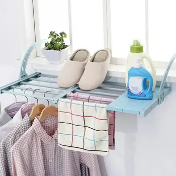 

1PC Extendable Balcony Stand Economical Hanging Window Sill Drying Rack Household Folding Balcony Retractable Drying Racks Ds99