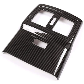 

for X1 F48 2016-2019 Car Carbon Fiber Rear Air Conditioner Vent Outlet Anti-Kick Cover Trim Frame for X2 F47 2018 2019