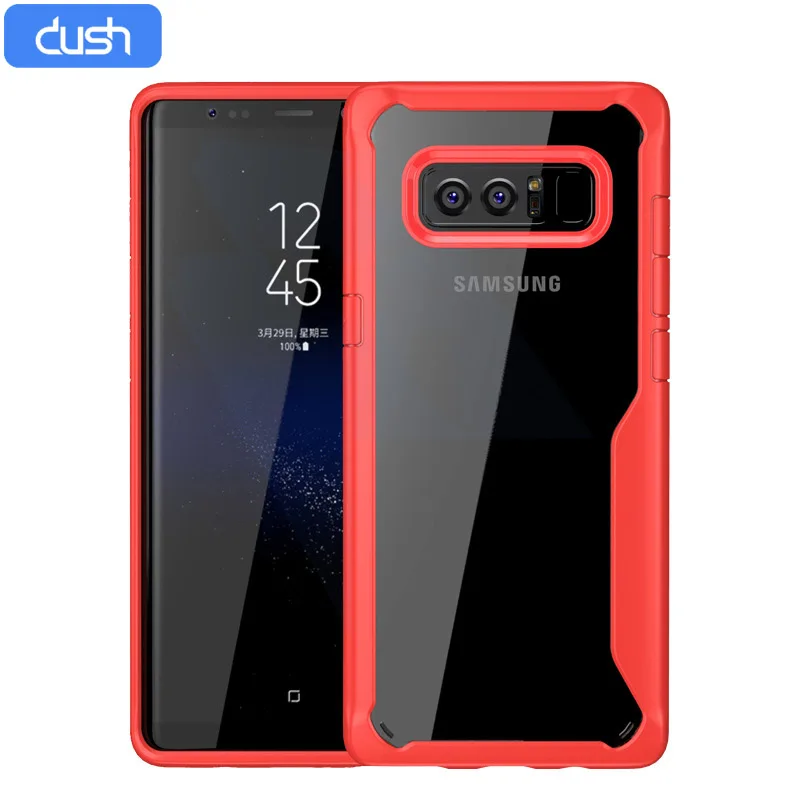 

DUSH Samsung Phone Case 2-in-1 PC Transparent TPU Material Shatter-resistant Protective Cover for S8/S10/ S8 ,10plus/Note8, 9.