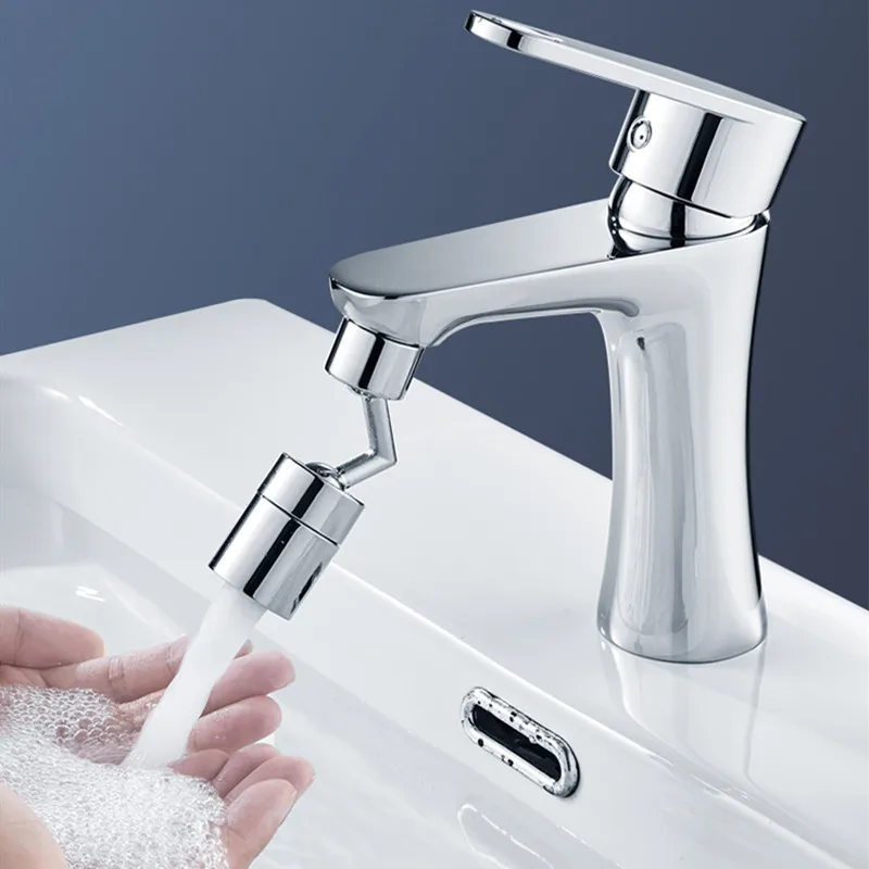 SHAI uniwersalny Splash kran głowica do spryskiwacza 720 stopni obracanie kranu filtr wody Bubbler kran Aerator kuchnia dysza do kranu
