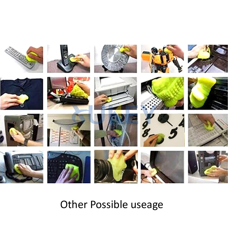 Auto Car Clean Pad Glue Gum Gel Interior Dust Dirt Dashboard Air Outlet Vent Keyboard Clearning Tool Powder Cleaner Dust Remover
