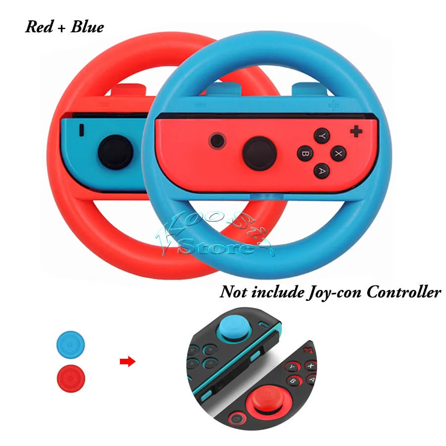 1Red and 1Blue Комплект из 2 предметов: гоночный руль, джойстик для Nitendo, переключатель для игр - Цвет: 1Red and 1Blue