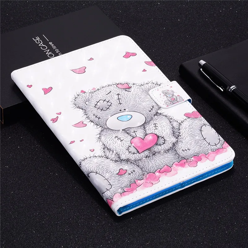 Для ipad mini 1/2/3/4/5 7," чехол модные 3D кожаный чехол-портмоне с Обложка для ipad mini чехол 4/5 детская ТПУ мягкий чехол подставка держатель - Цвет: AS picture