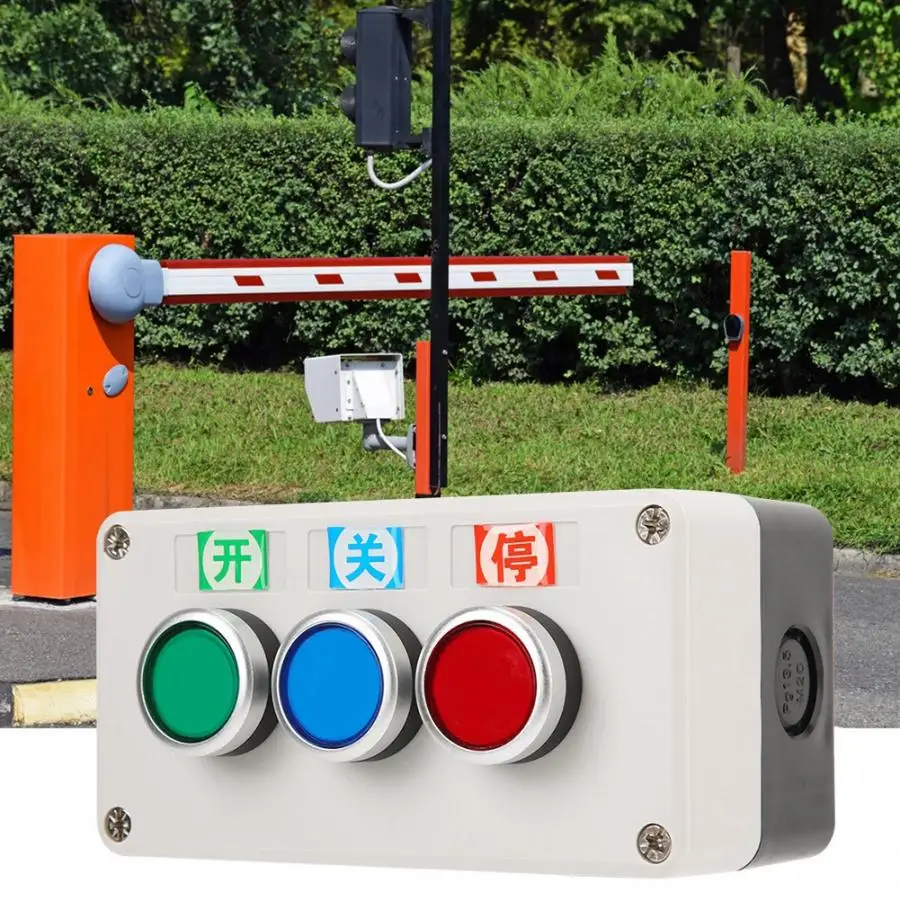 

Gate Manual Switch Three Wire Connection Control Push button Switch for barrier gates and Commercial Garage Door