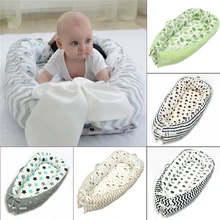 80*50 см детское гнездо кровать портативная складная кроватка дорожная кровать детская хлопковая Колыбель для новорожденных Детская кроватка теплая удобная спальная кроватка