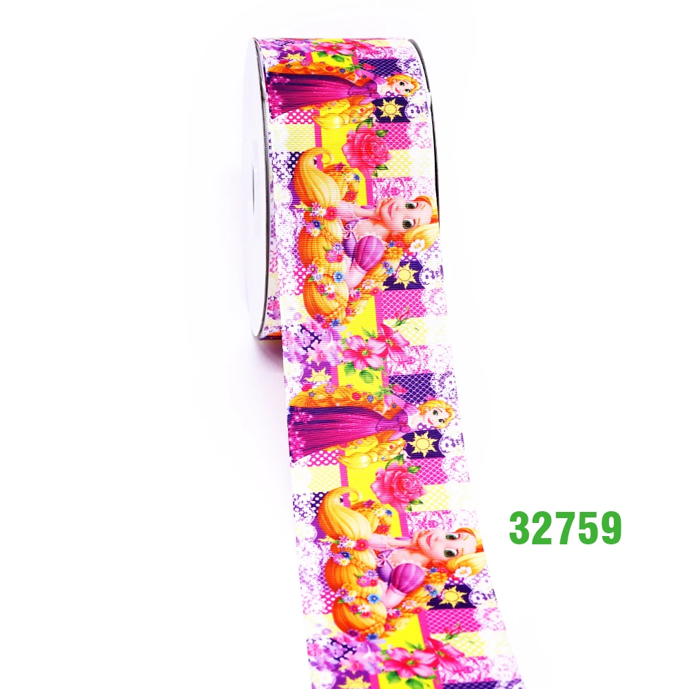 32759 50 ярдов на размер принцесса ленты напечатаны grosgrain ленты 32816 - Цвет: 32759