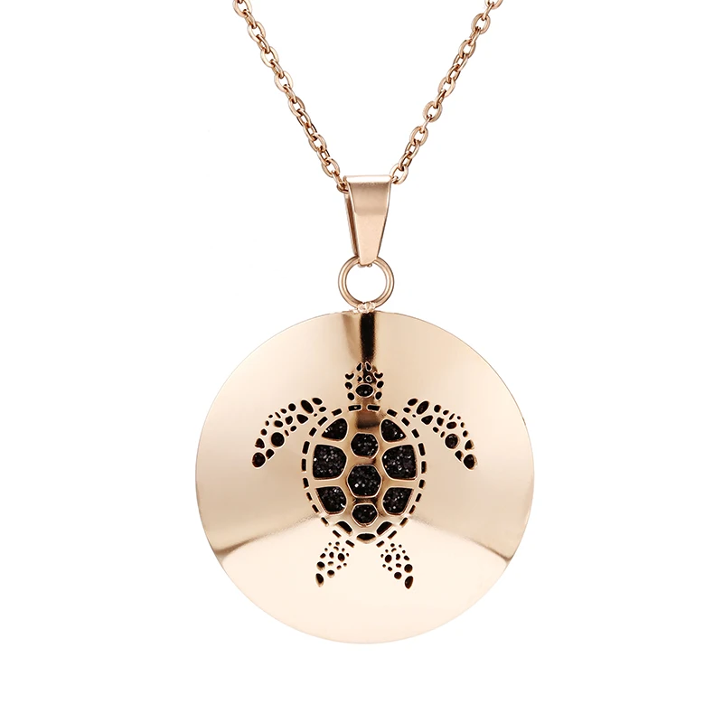 Style-7 Животное ароматерапия диффузор Neckalce эссенция масло медальон со светорассеивателем кулон Аромат из нержавеющей стали розовое Золотое ювелирное ожерелье - Окраска металла: Style-7