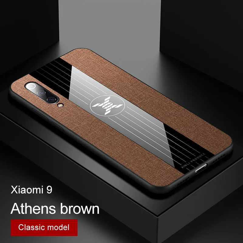 For Xiaomi Mi 9 Case Luxury Magnetic Ring Holder For Mi9 Cover Soft Silicone Frame Back Cover For Xiomi mi 9 se Lite Phone Cases - Цвет: Brown No Ring