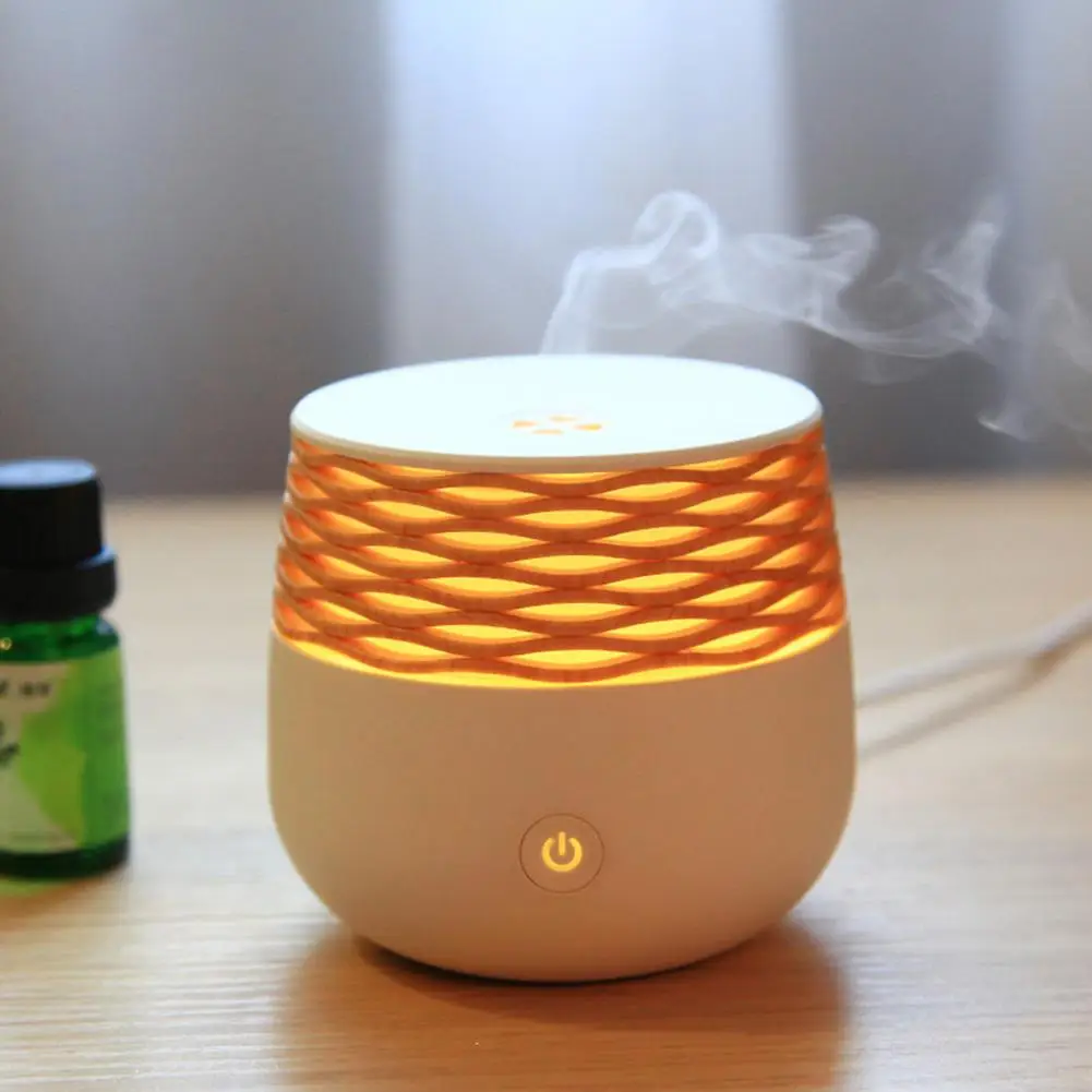 

HobbyLane USB Mini Wooden Rattan Aromatherapy Diffuser Home Ultrasonic Air Humidifier Night Light Ambient Light