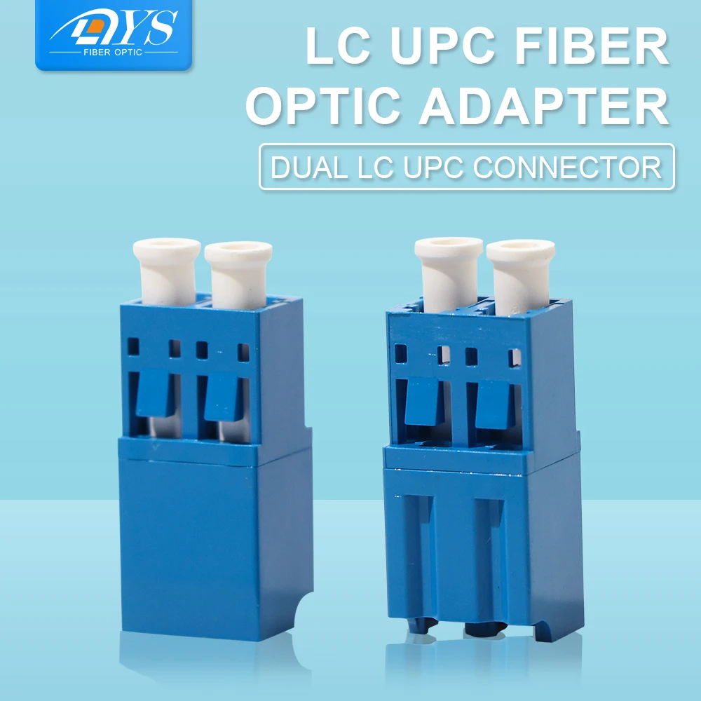 

50pcs LC/UPC to LC/UPC Duplex Single Mode Fiber Optic Adapter LC Optical Fiber Coupler