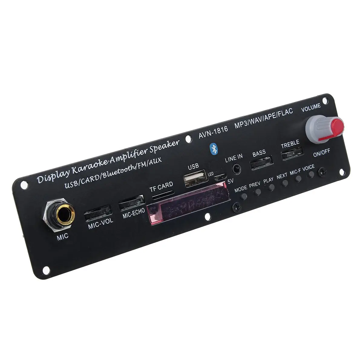  LEORY Power Amplifier Audio Decoder Board 3.7V/5V 20W bluetooth 5.0 Independent Reverberation Suppo