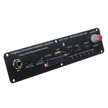

LEORY Power Amplifier Audio Decoder Board 3.7V/5V 20W bluetooth 5.0 Independent Reverberation Support FM AUX