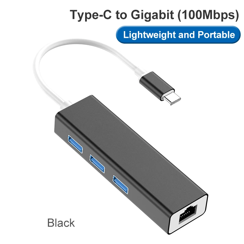 Цена по прейскуранту завода USB 3 1 type c к локальной сети rj45 Ethernet сетевой порт 0 usb хаб