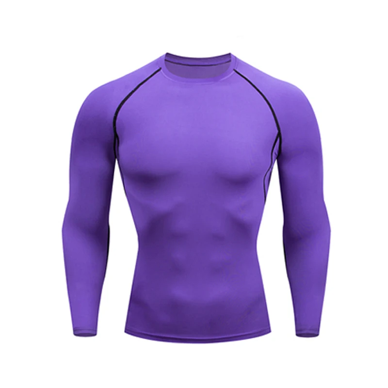 Новые спортивные костюмы зимние мужские компрессионные комплекты термобелья эластичные кальсоны для Мужчин MMA Compressiom комплект с длинным рукавом