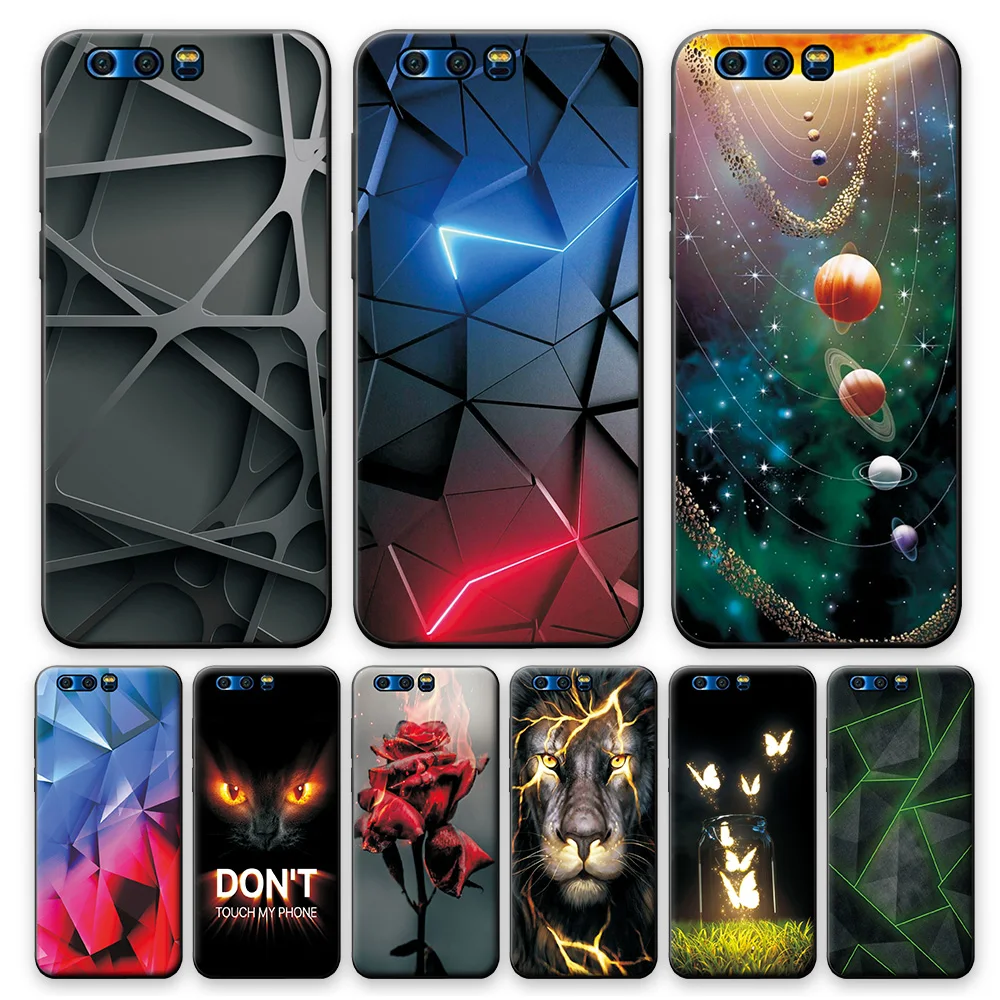 Honor 9-funda protectora de silicona TPU para móvil, funda protectora trasera de 5,15 pulgadas para Huawei Honor 9, 9 STF-L09
