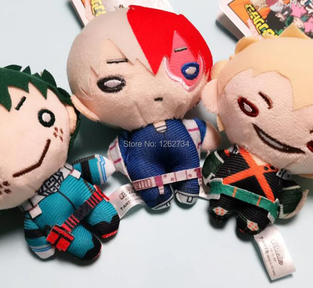 My Hero Academy Bakugou Katsuki Todoroki Shoto Midoriya izku 10 см плюшевый брелок-подвеска фигурка игрушка PCXB