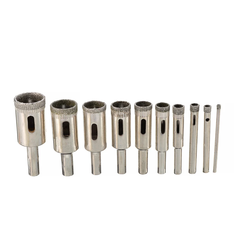 Agujereadora recubierta de diamante, cortador de agujeros, brocas prácticas  para cerámica, vidrio y mármol, 3/5/6/8/10/12/14/16/18/20mm, 10 piezas -  AliExpress Herramientas